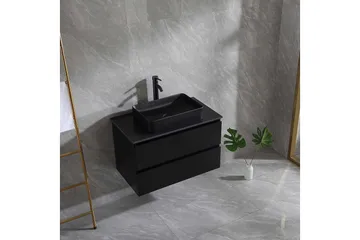 Tvättställsskåp Bathlife Svart - Talo & remontointi - Keittiö & kylpyhuone - Kylpyhuone - Kylpyhuonekalusteet - Allaskaappi