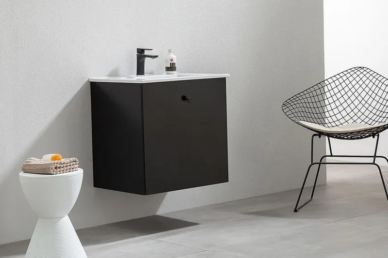 Tvättställsskåp Bathlife Svart