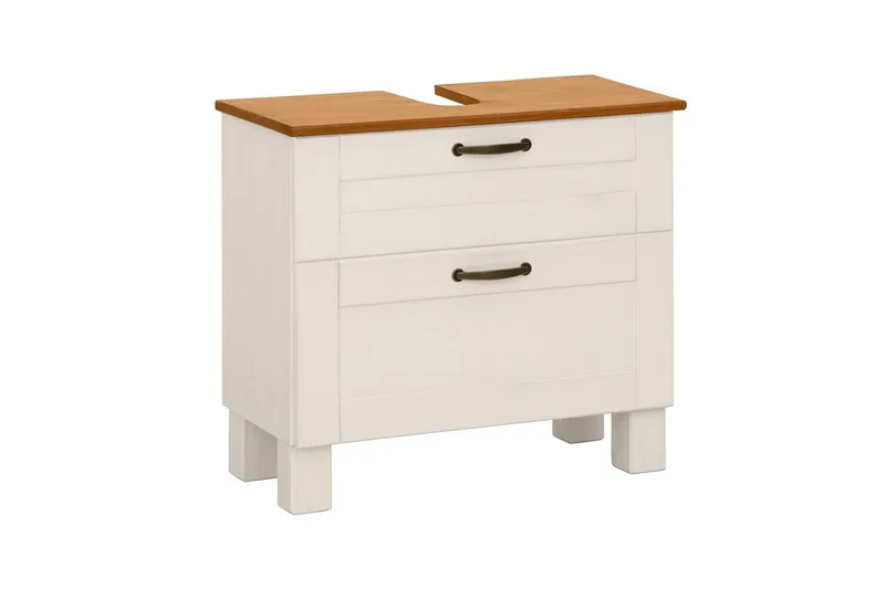 Allaskaappi Alby 1 laatikko, Valkoinen/Hunaja, 1 laatikko, Valkoinen/Hunaja