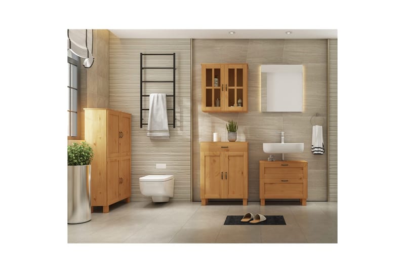 Allaskaappi Alby 1 laatikko, Petsattu/vaha - 1 laatikko, Petsattu/vaha - Talo & remontointi - Keittiö & kylpyhuone - Kylpyhuone - Kylpyhuonekalusteet - Kylpyhuonekaapit