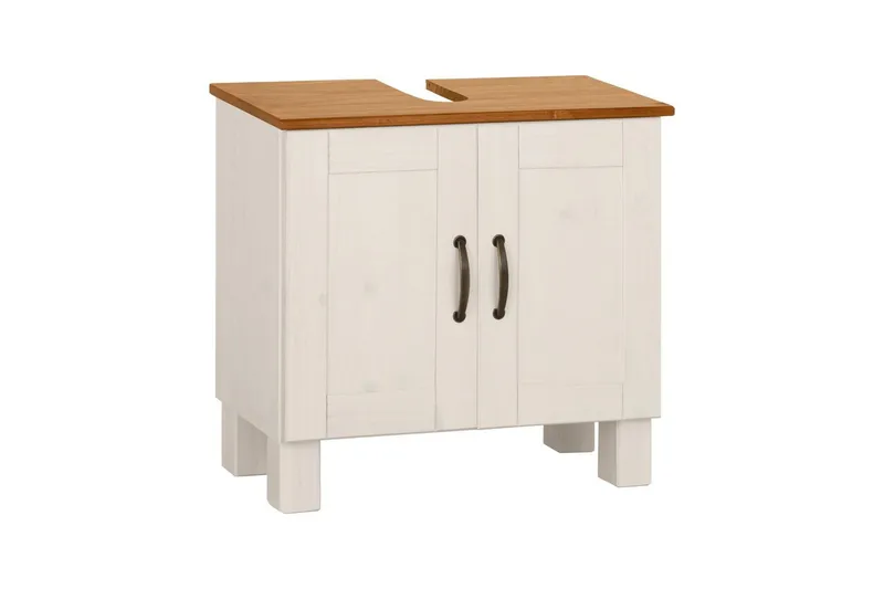 Allaskaappi Alby 2 laatikkoa, Valkoinen/Hunaja, 2 laatikkoa, Valkoinen/Hunaja