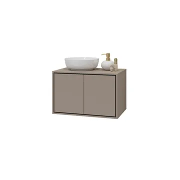 Allaskaappi Irvine 2 ovea - Kongo, 78 cm - Talo & remontointi - Keittiö & kylpyhuone - Kylpyhuone - Kylpyhuonekalusteet - Seinäkaappi & korkea kaappi