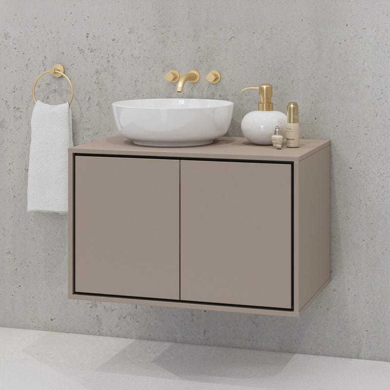 Allaskaappi Irvine 2 ovea - Kongo, 78 cm - Talo & remontointi - Keittiö & kylpyhuone - Kylpyhuone - Kylpyhuonekalusteet - Seinäkaappi & korkea kaappi