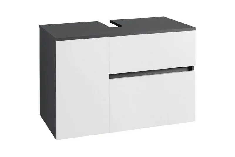 Allaskaappi Wisla 80x45x53 cm, Antrasiitti/Valkoinen, 80x45x53 cm, Antrasiitti/Valkoinen