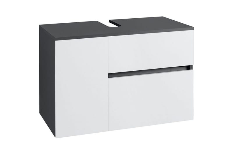 Allaskaappi Wisla 80x45x53 cm, Antrasiitti/Valkoinen, 80x45x53 cm, Antrasiitti/Valkoinen