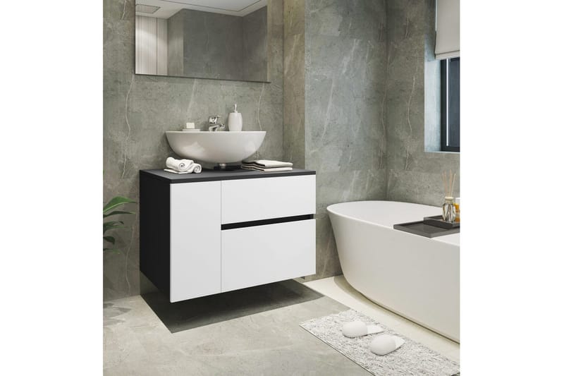 Allaskaappi Wisla 80x45x53 cm, Antrasiitti/Valkoinen - 80x45x53 cm, Antrasiitti/Valkoinen - Talo & remontointi - Keittiö & kylpyhuone - Kylpyhuone - Kylpyhuonekalusteet - Kylpyhuonekaapit