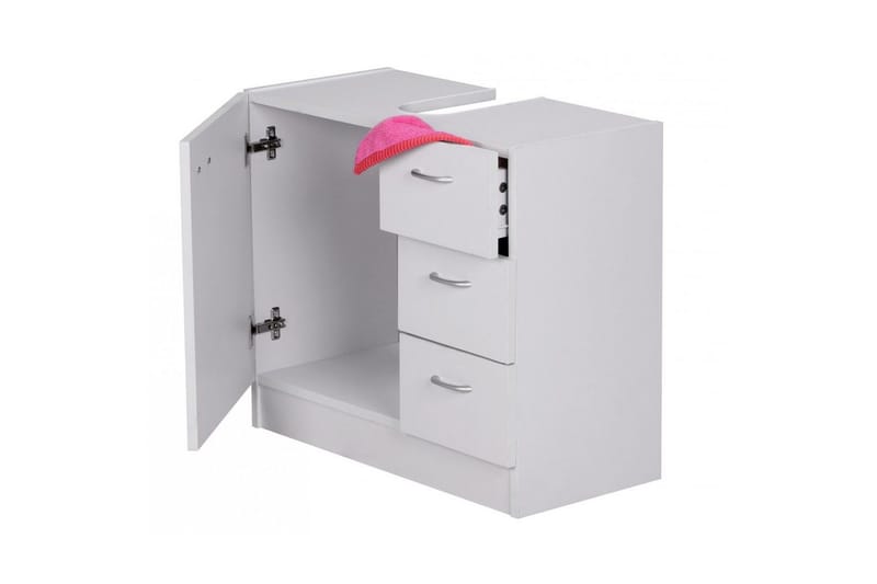 Allaskaappi Wohnling Kalvopinnoitettu lastulevy 1 ovi 3 laatikkoa moderni - Talo & remontointi - Keittiö & kylpyhuone - Kylpyhuone - Kylpyhuonekalusteet - Seinäkaappi & korkea kaappi