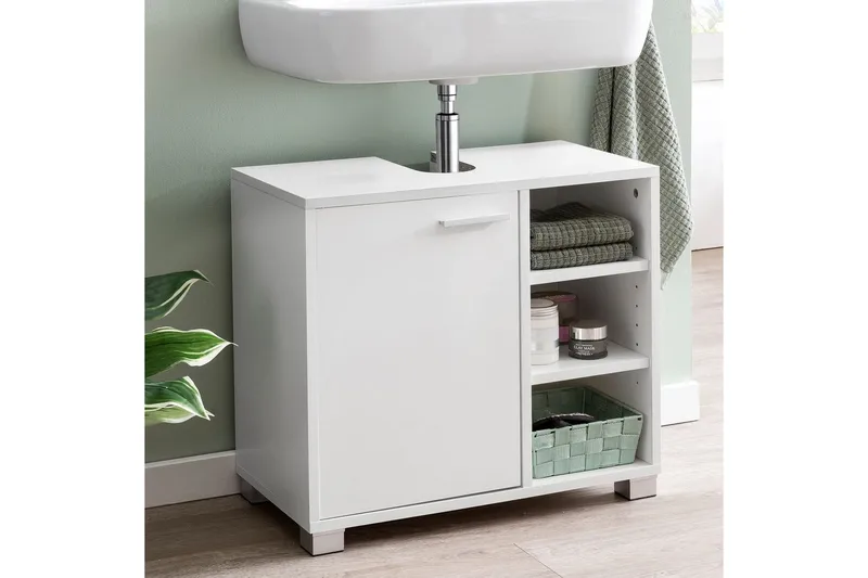 Allaskaappi Wohnling Kalvopinnoitettu lastulevy 1 ovi 3 säilytystilaa moderni - Talo & remontointi - Keittiö & kylpyhuone - Kylpyhuone - Kylpyhuonekalusteet - Seinäkaappi & korkea kaappi