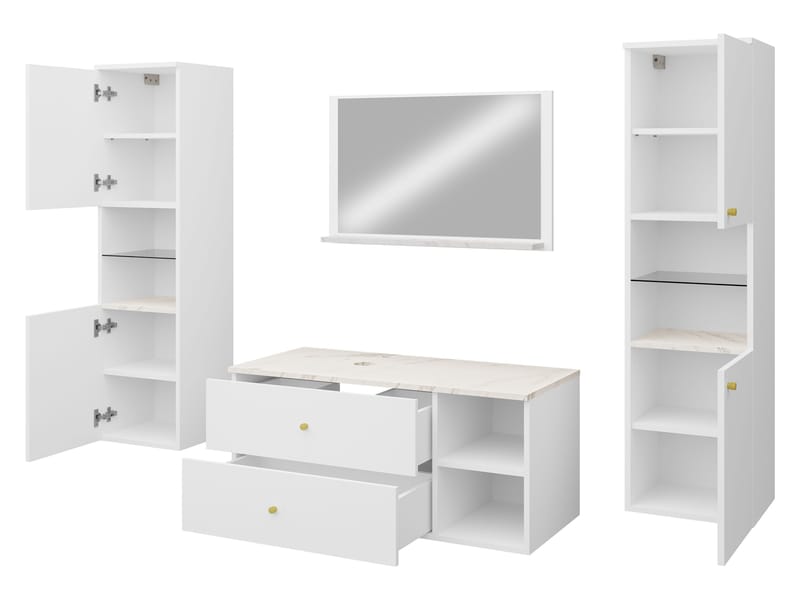 Askersund Kylpyhuoneen kalustepaketti - Beige - Talo & remontointi - Keittiö & kylpyhuone - Kylpyhuone - Kylpyhuonekalusteet - Kylpyhuonekalustepaketit