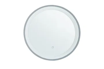 Badrumsspegel med LED Beliani Brinay Silver - Talo & remontointi - Keittiö & kylpyhuone - Kylpyhuone - Kylpyhuonekalusteet - Kylpyhuoneen peilit