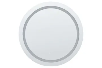 Badrumsspegel med LED Beliani Courseulles Silver - Talo & remontointi - Keittiö & kylpyhuone - Kylpyhuone - Kylpyhuonekalusteet - Kylpyhuoneen peilit