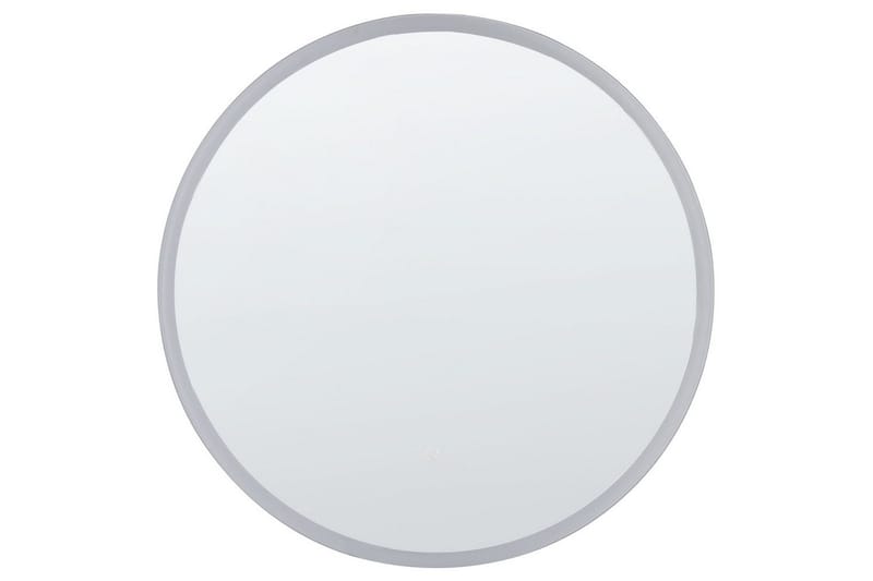 Badrumsspegel med LED Beliani Deauville Silver