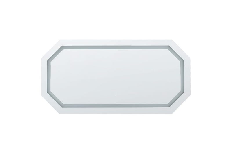 Badrumsspegel med LED Beliani Locmariaquer Silver