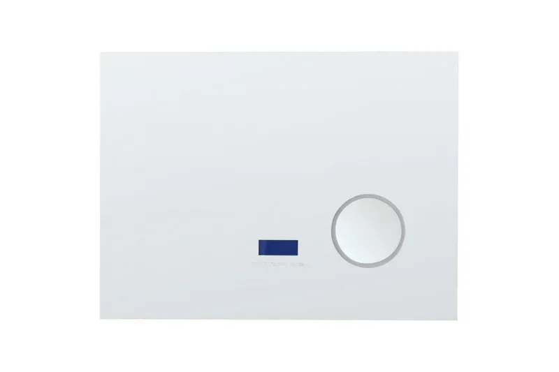Badrumsspegel med LED Beliani Montaron Silver