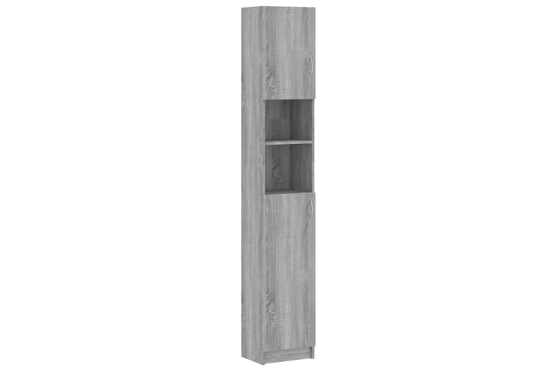 beBasic Kylpyhuoneen kaappi harmaa Sonoma 32x25,5x190 cm tekninen puu - Harmaa - Talo & remontointi - Keittiö & kylpyhuone - Kylpyhuone - Kylpyhuonekalusteet - Seinäkaappi & korkea kaappi