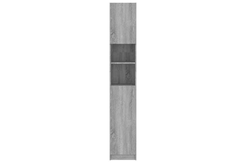 beBasic Kylpyhuoneen kaappi harmaa Sonoma 32x25,5x190 cm tekninen puu - Harmaa - Talo & remontointi - Keittiö & kylpyhuone - Kylpyhuone - Kylpyhuonekalusteet - Seinäkaappi & korkea kaappi