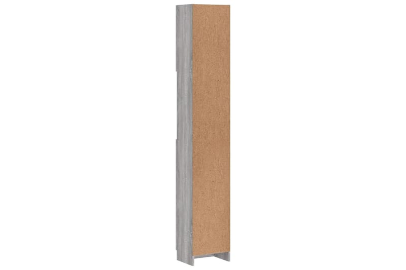 beBasic Kylpyhuoneen kaappi harmaa Sonoma 32x25,5x190 cm tekninen puu - Harmaa - Talo & remontointi - Keittiö & kylpyhuone - Kylpyhuone - Kylpyhuonekalusteet - Seinäkaappi & korkea kaappi