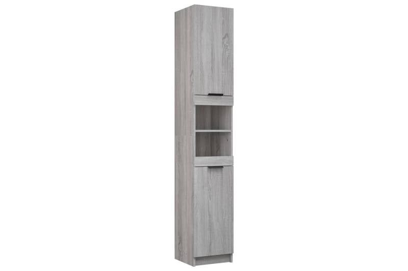 beBasic Kylpyhuoneen kaappi harmaa Sonoma 32x34x188,5 cm tekninen puu - Harmaa - Talo & remontointi - Keittiö & kylpyhuone - Kylpyhuone - Kylpyhuonekalusteet - Seinäkaappi & korkea kaappi