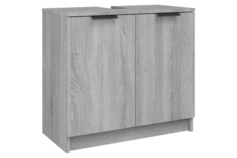 beBasic Kylpyhuoneen kaappi harmaa Sonoma 64,5x33,5x59 cm tekninen puu - Harmaa - Talo & remontointi - Keittiö & kylpyhuone - Kylpyhuone - Kylpyhuonekalusteet - Kylpyhuonekaapit