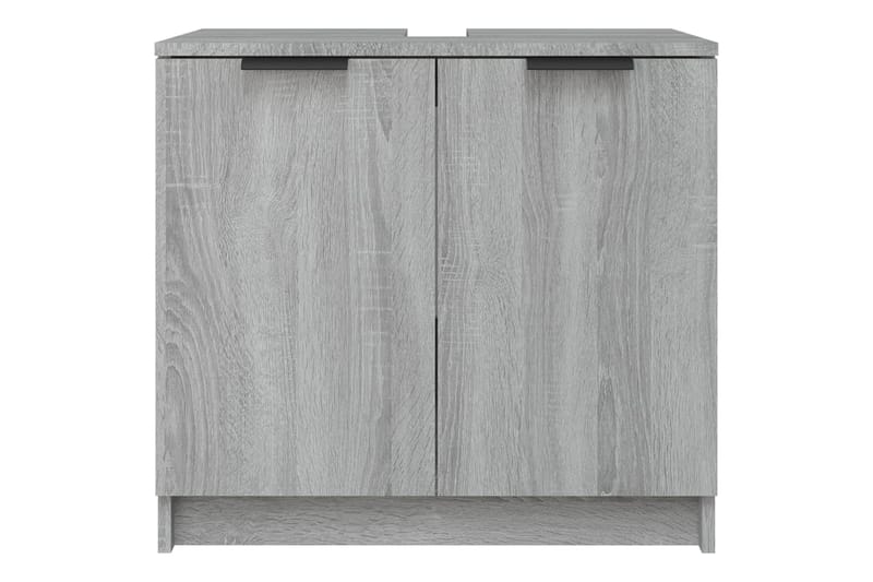 beBasic Kylpyhuoneen kaappi harmaa Sonoma 64,5x33,5x59 cm tekninen puu - Harmaa - Talo & remontointi - Keittiö & kylpyhuone - Kylpyhuone - Kylpyhuonekalusteet - Kylpyhuonekaapit