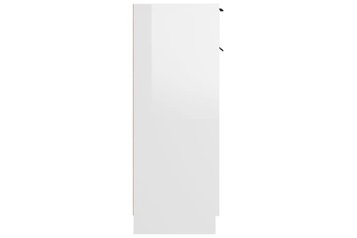 beBasic Kylpyhuoneen kaappi korkeakiilto valk. 32x34x90 cm tekninen puu - Valkoinen - Kylpyhuonekaapit