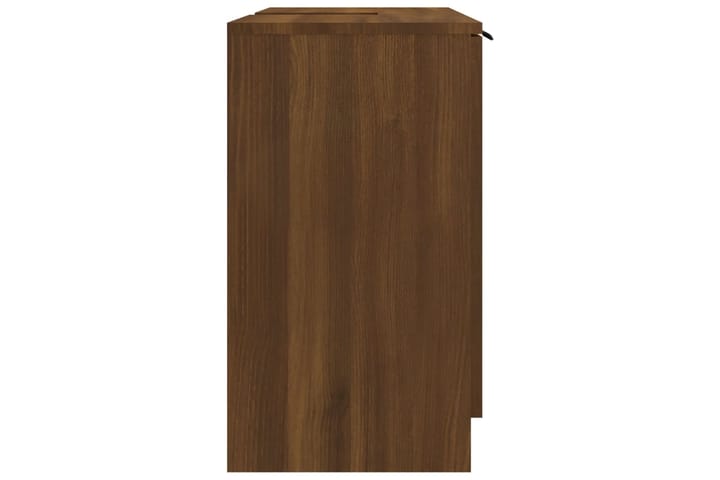 beBasic Kylpyhuoneen kaappi ruskea tammi 64,5x33,5x59 cm tekninen puu - Ruskea - Kylpyhuonekaapit