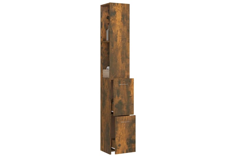 beBasic Kylpyhuoneen kaappi savutammi 25x25x170 cm tekninen puu - Ruskea - Talo & remontointi - Keittiö & kylpyhuone - Kylpyhuone - Kylpyhuonekalusteet - Seinäkaappi & korkea kaappi