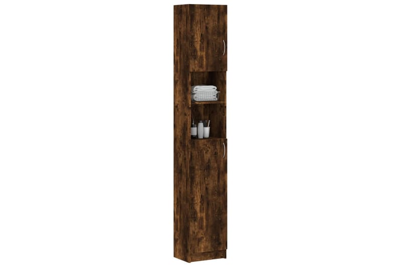 beBasic Kylpyhuoneen kaappi savutammi 32x25,5x190 cm tekninen puu - Ruskea - Talo & remontointi - Keittiö & kylpyhuone - Kylpyhuone - Kylpyhuonekalusteet - Seinäkaappi & korkea kaappi