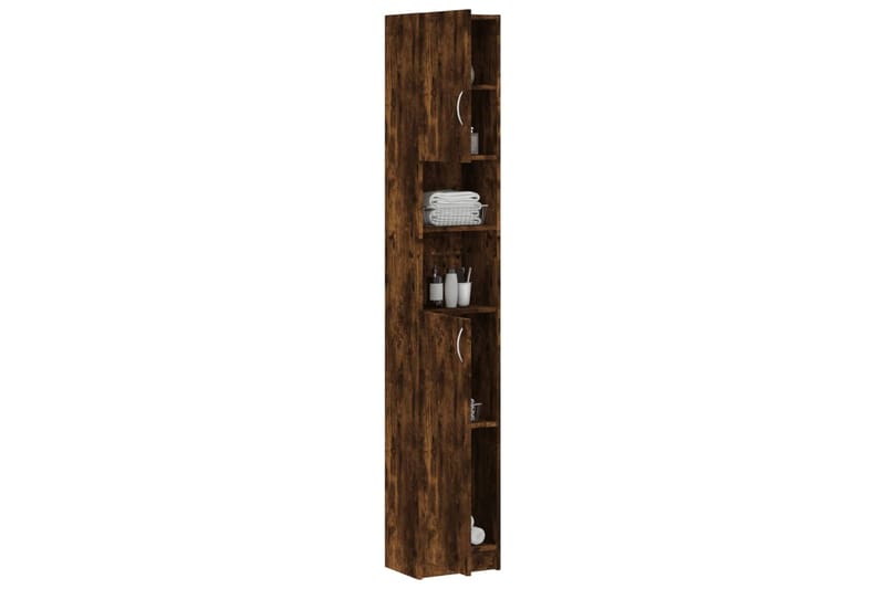 beBasic Kylpyhuoneen kaappi savutammi 32x25,5x190 cm tekninen puu - Ruskea - Talo & remontointi - Keittiö & kylpyhuone - Kylpyhuone - Kylpyhuonekalusteet - Seinäkaappi & korkea kaappi