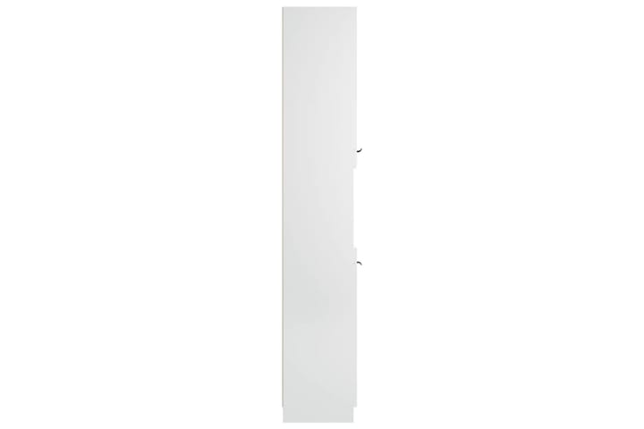 beBasic Kylpyhuoneen kaappi valkoinen 32x34x188,5 cm tekninen puu - Valkoinen - Kylpyhuoneekaappi valaistuksella - Seinäkaappi & korkea kaappi - Pyykkikaappi - Kylpyhuonekaapit