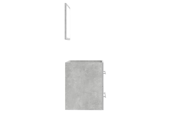 beBasic Kylpyhuoneen kaappi peilillä betoninharmaa 41x38,5x48 cm - Harmaa - Kylpyhuoneekaappi valaistuksella - Seinäkaappi & korkea kaappi - Kylpyhuonekaapit