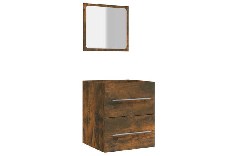 beBasic Kylpyhuoneen kaappi peilillä savutammi 41x38,5x48 cm - Ruskea - Talo & remontointi - Keittiö & kylpyhuone - Kylpyhuone - Kylpyhuonekalusteet - Kylpyhuonekaapit