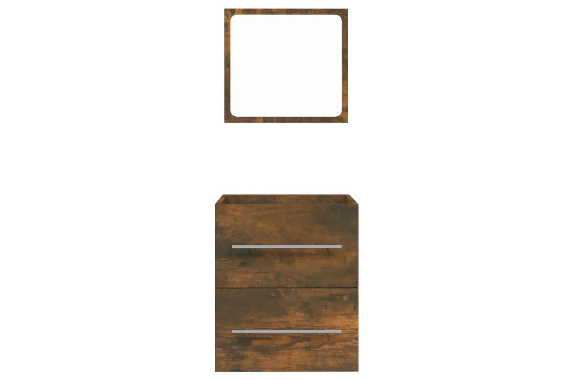 beBasic Kylpyhuoneen kaappi peilillä savutammi 41x38,5x48 cm - Ruskea - Talo & remontointi - Keittiö & kylpyhuone - Kylpyhuone - Kylpyhuonekalusteet - Kylpyhuonekaapit