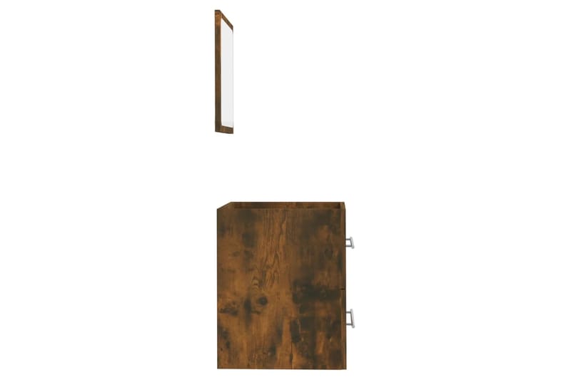 beBasic Kylpyhuoneen kaappi peilillä savutammi 41x38,5x48 cm - Ruskea - Talo & remontointi - Keittiö & kylpyhuone - Kylpyhuone - Kylpyhuonekalusteet - Kylpyhuonekaapit