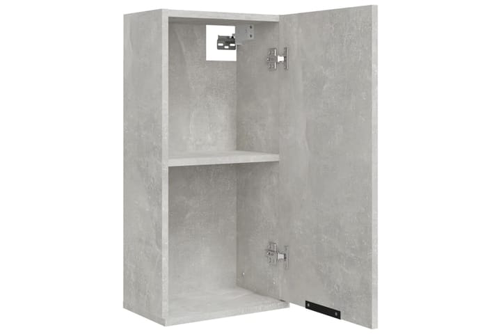 beBasic Seinäkiinnitettävä kylpyhuoneen kaappi harmaa 32x20x67 cm - Harmaa - Kylpyhuoneekaappi valaistuksella - Seinäkaappi & korkea kaappi - Kylpyhuonekaapit