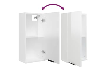 beBasic Seinäkiinnitettävä kylpyhuoneen kaappi korkeak valk 32x20x67 cm - Valkoinen - Talo & remontointi - Keittiö & kylpyhuone - Kylpyhuone - Kylpyhuonekalusteet - Kylpyhuonekaapit