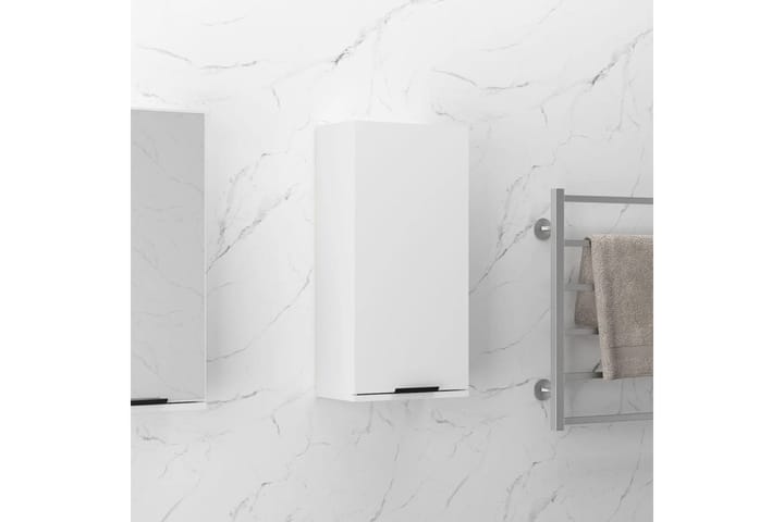 beBasic Seinäkiinnitettävä kylpyhuoneen kaappi korkeak valk 32x20x67 cm - Valkoinen - Kylpyhuoneekaappi valaistuksella - Kylpyhuonekaapit - Seinäkaappi & korkea kaappi