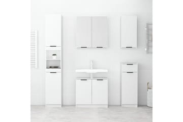 beBasic Seinäkiinnitettävä kylpyhuoneen kaappi korkeak valk 32x20x67 cm - Valkoinen - Talo & remontointi - Keittiö & kylpyhuone - Kylpyhuone - Kylpyhuonekalusteet - Kylpyhuonekaapit