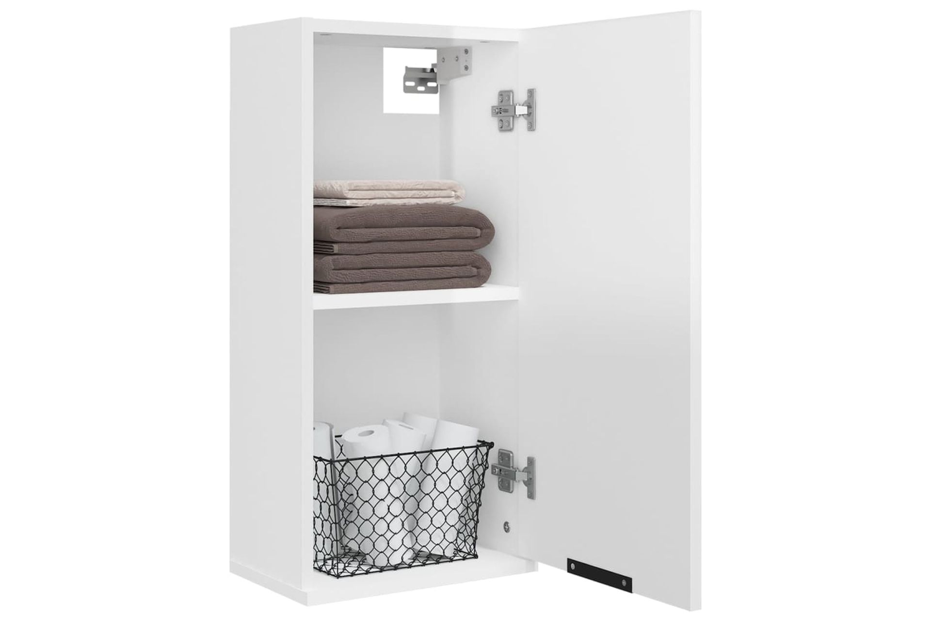beBasic Seinäkiinnitettävä kylpyhuoneen kaappi korkeak valk 32x20x67 cm - Valkoinen - Talo & remontointi - Keittiö & kylpyhuone - Kylpyhuone - Kylpyhuonekalusteet - Kylpyhuonekaapit
