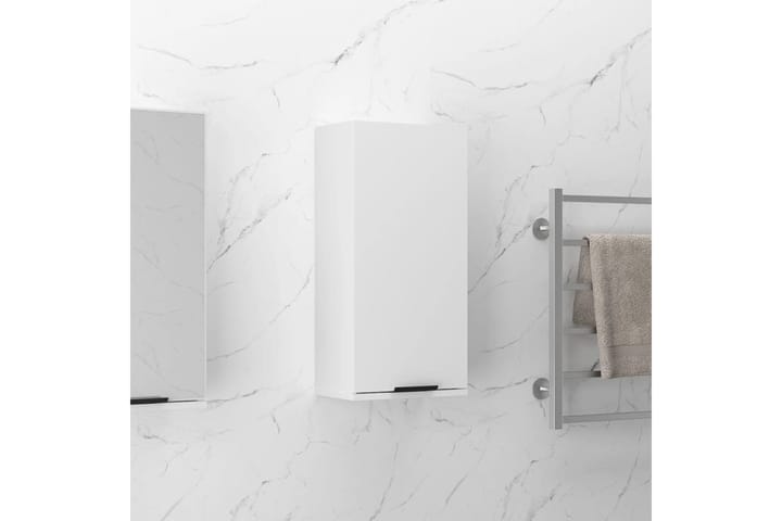 beBasic Seinäkiinnitettävä kylpyhuoneen kaappi valkoinen 32x20x67 cm - Valkoinen - Kylpyhuoneekaappi valaistuksella - Kylpyhuonekaapit - Seinäkaappi & korkea kaappi