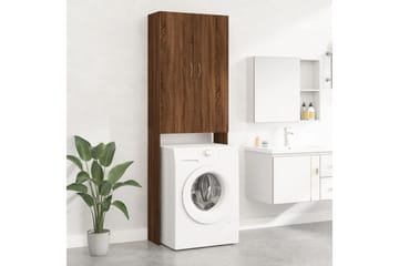 beBasic Pesukonekaappi ruskea tammi 64x25,5x190 cm - Talo & remontointi - Keittiö & kylpyhuone - Kylpyhuone - Kylpyhuonekalusteet - Kylpyhuonekaapit