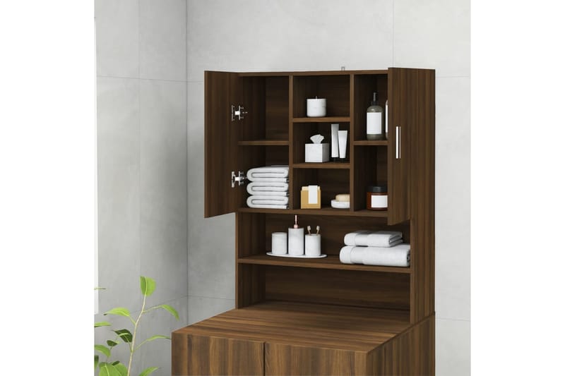 beBasic Pesukonekaappi ruskea tammi 70,5x25,5x90 cm - Talo & remontointi - Keittiö & kylpyhuone - Kylpyhuone - Kylpyhuonekalusteet - Kylpyhuonekaapit