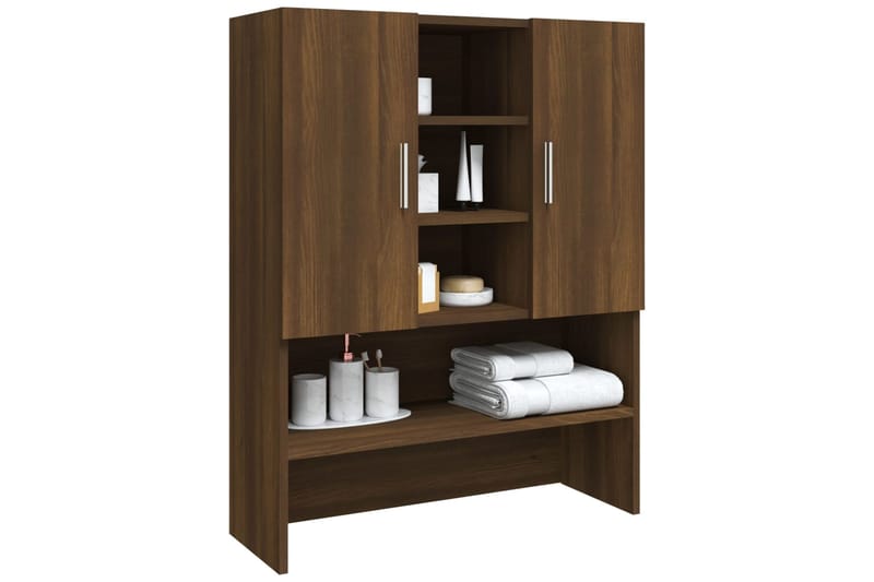 beBasic Pesukonekaappi ruskea tammi 70,5x25,5x90 cm - Talo & remontointi - Keittiö & kylpyhuone - Kylpyhuone - Kylpyhuonekalusteet - Kylpyhuonekaapit