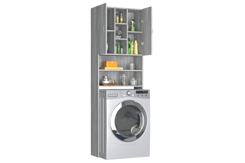 beBasic Pesukonekaappi harmaa Sonoma 64x25,5x190 cm - Talo & remontointi - Keittiö & kylpyhuone - Kylpyhuone - Kylpyhuonekalusteet - Kylpyhuonekaapit