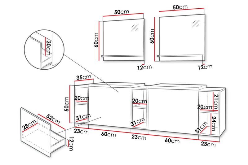 Bubup Kylpyhuonekalustesetti - Talo & remontointi - Keittiö & kylpyhuone - Kylpyhuone - Kylpyhuonekalusteet - Kylpyhuonekalustepaketit