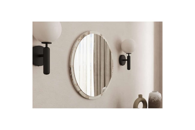 Buhem Kylpyhuoneen peili 60 cm Pyöreä - Marmori - Talo & remontointi - Keittiö & kylpyhuone - Kylpyhuone - Kylpyhuonekalusteet - Kylpyhuoneen peilit