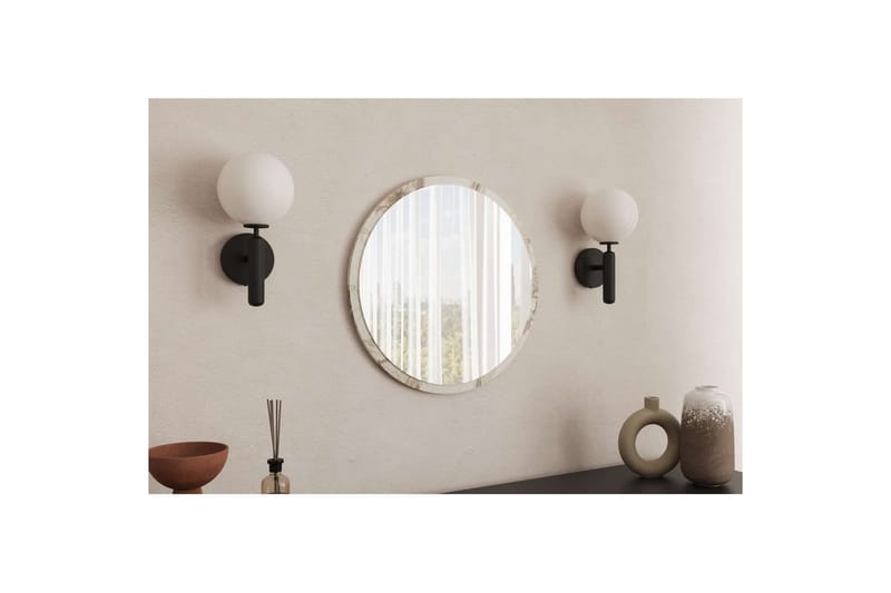 Buhem Kylpyhuoneen peili 60 cm Pyöreä - Marmori - Talo & remontointi - Keittiö & kylpyhuone - Kylpyhuone - Kylpyhuonekalusteet - Kylpyhuoneen peilit