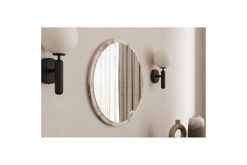 Buhem Kylpyhuoneen peili 60 cm Pyöreä - Marmori - Talo & remontointi - Keittiö & kylpyhuone - Kylpyhuone - Kylpyhuonekalusteet - Kylpyhuoneen peilit