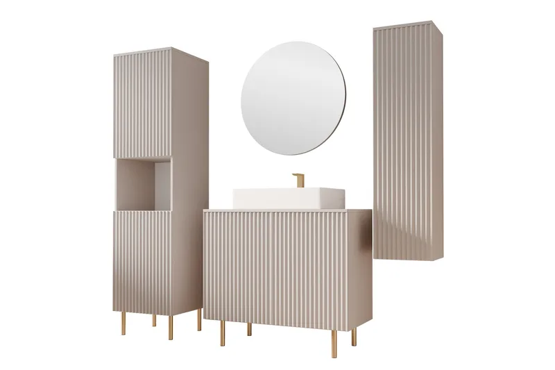 Casa Täydellinen Huonekalupaketti - Beige - Talo & remontointi - Keittiö & kylpyhuone - Kylpyhuone - Kylpyhuonekalusteet - Kylpyhuonekalustepaketit