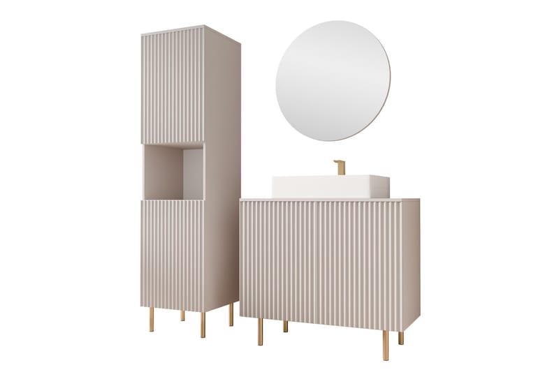 Casa Täydellinen Huonekalupaketti - Beige - Talo & remontointi - Keittiö & kylpyhuone - Kylpyhuone - Kylpyhuonekalusteet - Kylpyhuonekalustepaketit